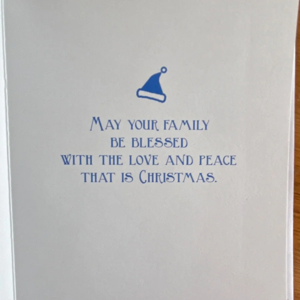DAV Christmas Greeting Cards‎ Set of 4 Decorative Santa Claus Snowman Multicolor